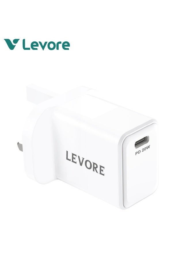 LEVORE WALL CHARGER PD 20 W WHITE - Image 1
